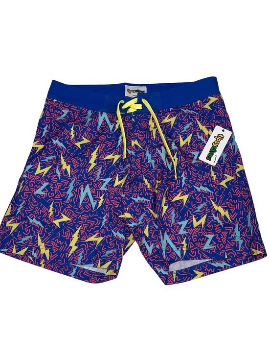 Tipsy Elves Other - Tipsy Elves Board Shorts Size 34 Grease Lightning Retro 80s Theme Swim NEW NWT